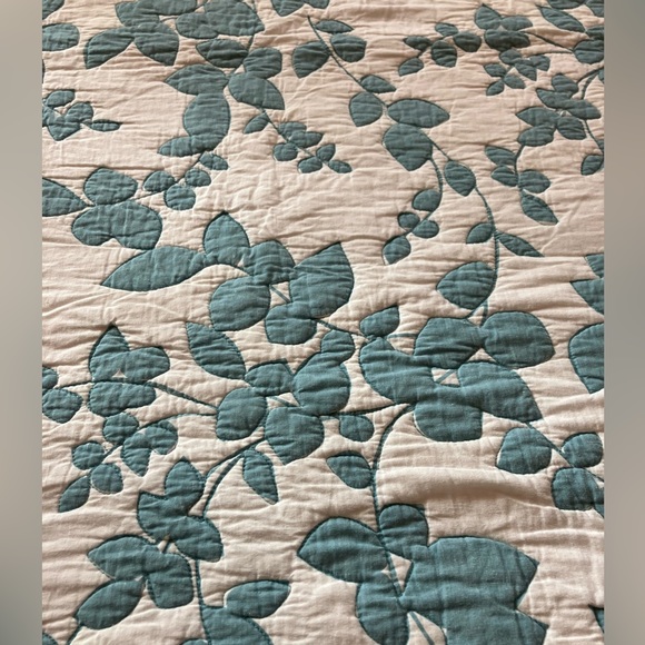 Sunburst International Bedding Floral Teal Blue Green Quilt Poshmark